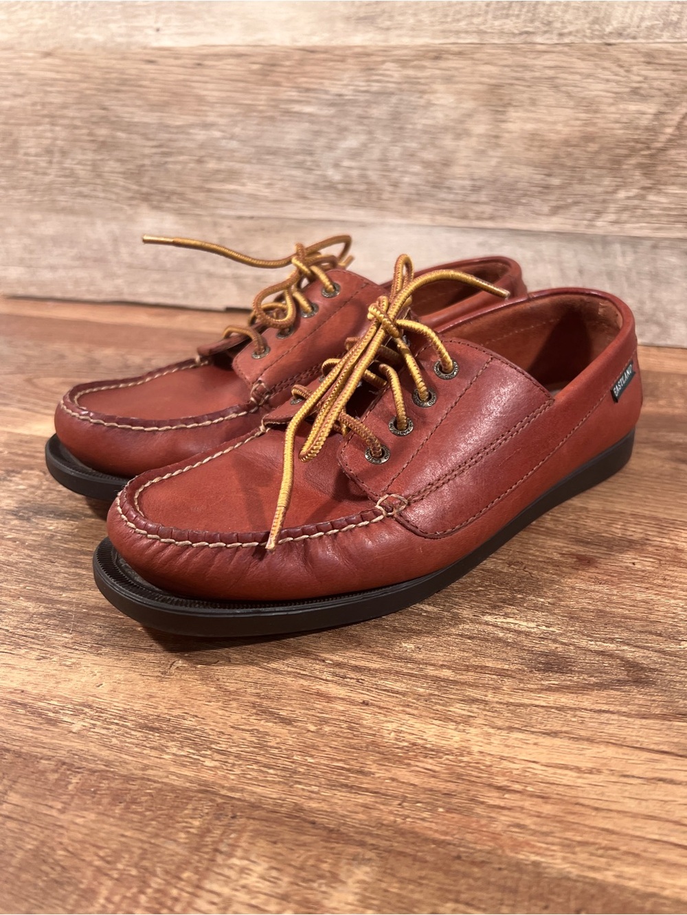 Eastland Falmouth Camp Moc Oxfords Leather Loafers Size 8W